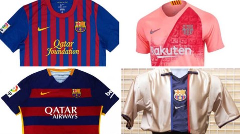 巴萨球衣进化史：那些打破常规的经典与“奇葩”设计