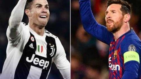 梅西两传两射闪耀诺坎普 C罗帽子戏法逆转马竞 欧冠双骄同演封神之夜