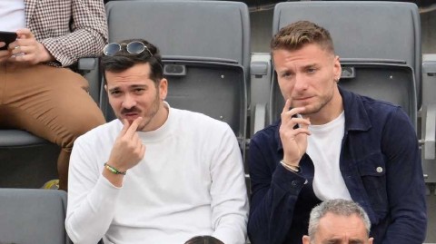 绿茵射手现身罗马网球场 因莫比莱观战弗格尼尼蒂姆对决