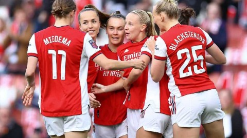 北伦敦德比枪手完胜托特纳姆热刺女足三球奏凯