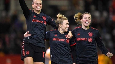 慕尼黑冬夜战歌 拜仁女足力克本菲卡锁定欧冠征程