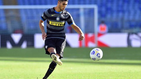 国米后卫阿什拉夫确诊新冠，欧冠关键战前意外“缺席”