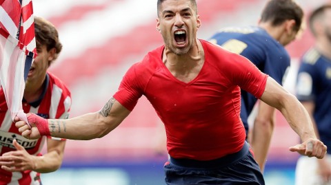 西甲争冠生死战：苏亚雷斯八十八分钟绝杀，马德里竞技逆转奥萨苏纳