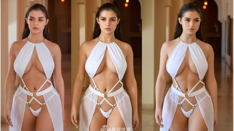 英超女神黛米-罗斯希腊风写真：运动与美的完美交融