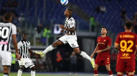 奥林匹克的红与黑：罗马凭借亚伯拉罕的灵光一现击败乌迪内斯