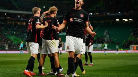 欧联杯对决里斯本之夜 葡萄牙体育与中日德兰激战成和