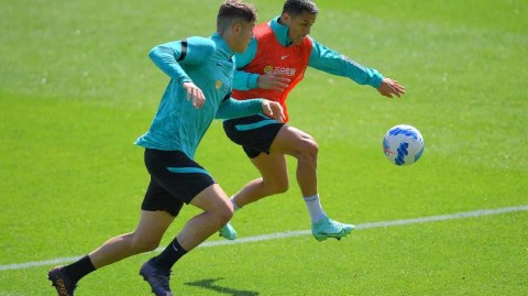 国际米兰训练场上的激昂战意