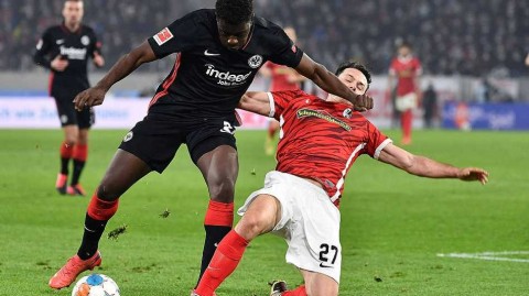 弗赖堡黑森林球场不败金身告破，法兰克福客场两球掀翻联赛黑马