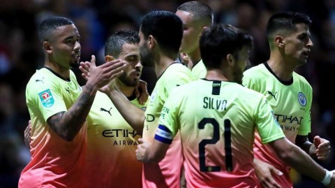 斯特林独造两球 曼城大胜普雷斯顿挺进联赛杯下一轮