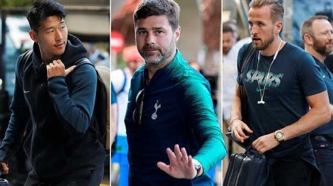 决战马德里之夜 热刺众将蓄势待发 孙兴慜目光坚定