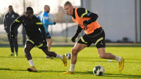 曼城训练场风云：哈兰德领衔众将蓄力英超征途