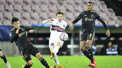 欧冠夜场上的冰与火：中日德兰主场憾负阿贾克斯，新军与豪门的激情碰撞