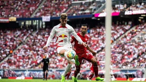 红牛竞技场激情之夜：维尔纳回归建功十人莱比锡憾平科隆