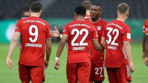 德国杯决赛：拜仁四比二力克勒沃库森 加冕国内双冠王创历史