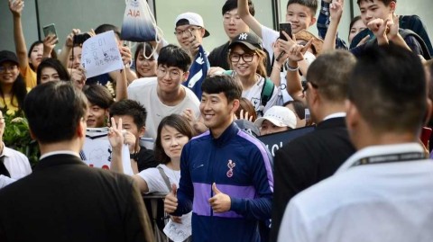 热刺上海行孙兴慜引爆申城，“亚洲一哥”谦逊感恩球迷热情