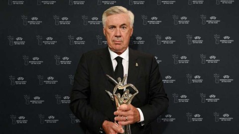 安切洛蒂荣膺欧足联年度最佳教练 欧冠之王再添荣耀