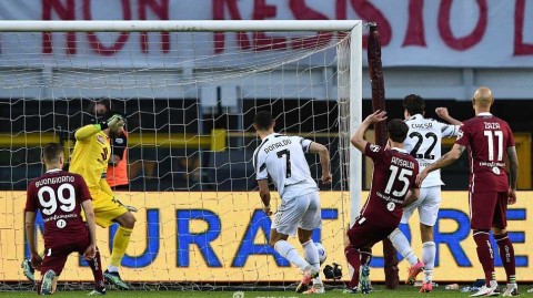 意甲都灵德比硝烟弥漫 C罗头槌救主尤文客场险平