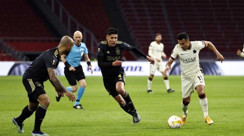 欧联杯经典战：罗马客场二比一绝杀阿贾克斯，红狼逆转好戏震撼阿姆斯特丹