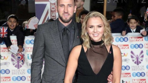 哈里-凯恩与妻子凯特共赴荣耀之夜