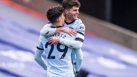 蓝军风暴袭破塞尔赫斯特 普利西奇双响建功切尔西客场大胜水晶宫