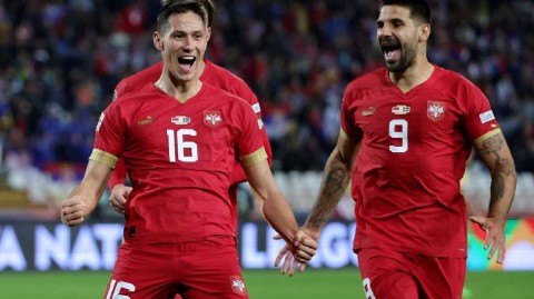 米特罗维奇闪耀红星球场 塞尔维亚逆转大胜瑞典