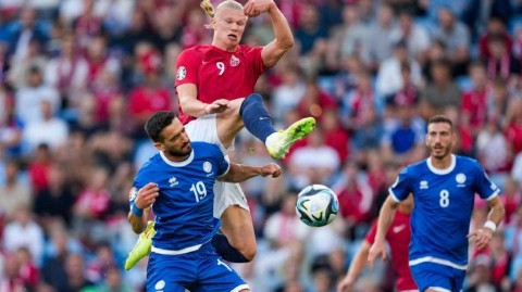 北欧海盗主场告捷 哈兰德双响破冰挪威欧预赛首胜