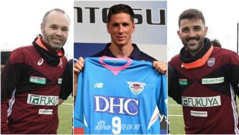 日本联赛的西班牙奇迹夜：伊涅斯塔、托雷斯、比利亚同演梅开二度