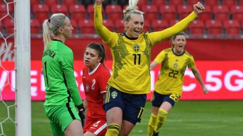 波兰罗兹的进球盛宴，瑞典女足客场四球掀翻东道主