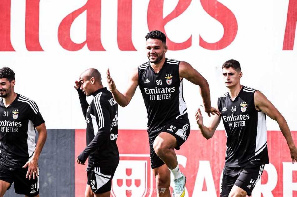 主教练施密特神情专注，手持战术板，向围拢的队员们阐述精妙的进攻跑位，阳光将他的身影拉长，宛若一位运筹帷幄的战场元帅。